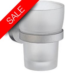 Smedbo - Home Holder With Frosted Glass Tumbler
