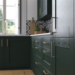 TKC - Cambridge Fir Green Timber Shaker Kitchen