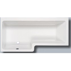 Carron Baths - Quantum Carronite Shower Bath NTH 1700 x 700-850mm LH