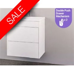Eastbrook - Oslo 800mm Wall Hung Push Drawer Basin Unit