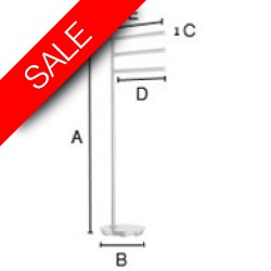 Smedbo - Outline Lite Triple Swing Arm Towel Rail Round