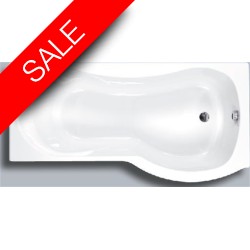 Carron Baths - Arc 5mm Shower Bath NTH 1700 x 700-850mm RH