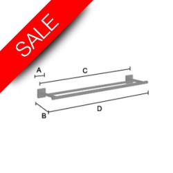 Smedbo - House Double Towel Rail Length 648mm, cc 600mm
