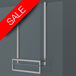 Vessini - X Series Towel Hanging Bar With Glass Shelf