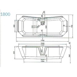 Carron Baths - Highgate Double Ended Carronite Bath NTH 1800 x 800mm