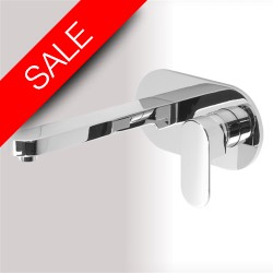 Vessini - Ki Wall Mounted Single Lever Basin Mixer 23cm Spout