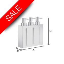 Smedbo - Outline Wall Mounted Soap Dispenser 210mm 3 Containers
