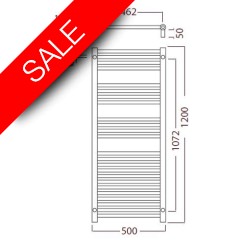 Radox - Premier Stainless XLTowel Warmer - 1200 x 500mm