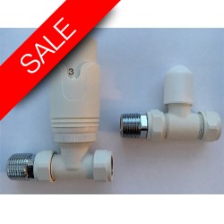 Eastbrook - 15mm Straight TRV & Lockshield Valve
