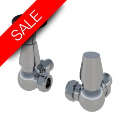 Eastbrook - Corner Traditional TRV With Lockshield 15mm