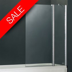 Vessini - E Series Two Part Bath Screen 940 x 1410mm
