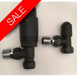 Eastbrook - 15mm Angled TRV & Lockshield Valve