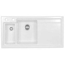 Thomas Denby - Lydian Chef 1.5 Bowl Single Drainer  RHD-WHITE GLOSS