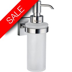 Smedbo - House Holder With Glass Soap Dispenser Wallmounted