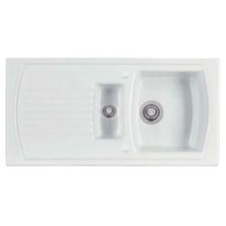 Thomas Denby - Thomas Denby Sonnet Inset 1.5 Bowl Sink & Drainer