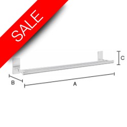 Smedbo - Pool Double Towel Rail Length 630mm