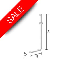 Smedbo - Living Grab Bar L-shape-Right 1230 x 530mm