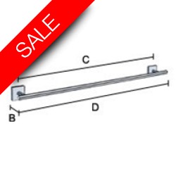 Smedbo - House Single Towel Rail Length 648mm