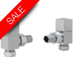Eastbrook - Angled Square Radiator Valve
