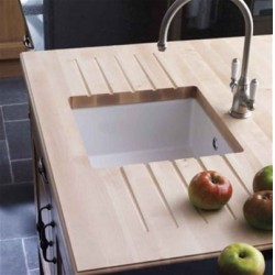Shaws - Shaws Classic Square 1 bowl ceramic Sink