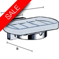 Smedbo - House Holder With Frosted Glass Soap Dish