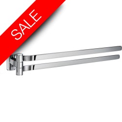 Smedbo - Ice Swing Arm Towel Rail Length 400mm