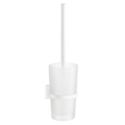 Smedbo - House Toilet Brush Inc Container In Frosted Glass