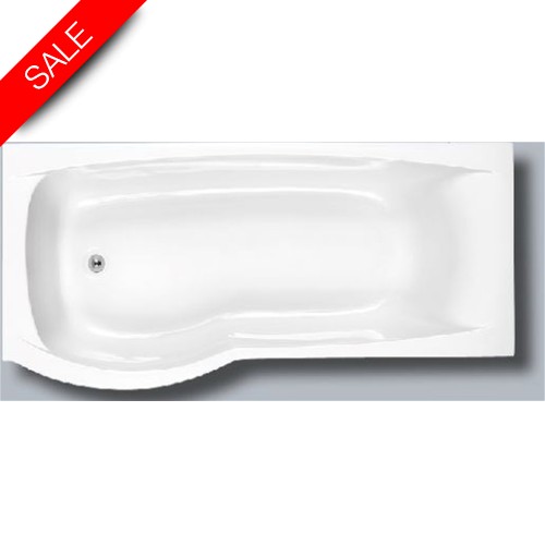 Carron Baths - Aspect 5mm Shower Bath 1700 x 700-800mm LH