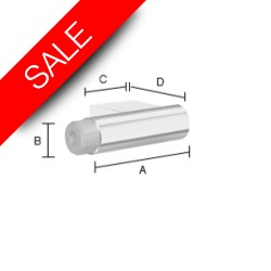 Smedbo - Living Fixing Point End-Part Stainless