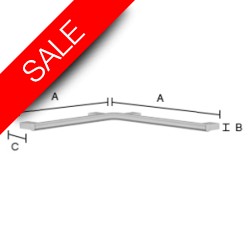 Smedbo - Living Grab Bar Corner 730 x 730mm