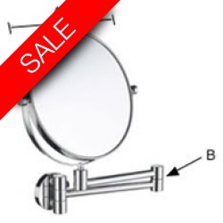 Smedbo - Outline Swing Arm Shaving/Make-Up Mirror-Wallmount
