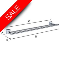 Smedbo - House Double Towel Rail Length 600mm