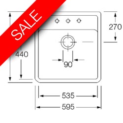 Villeroy & Boch - V&B Butler 60 Single Bowl