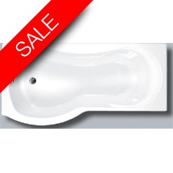 Carron Baths - Arc 5mm Shower Bath NTH 1700 x 700-850mm LH