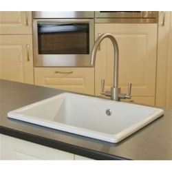 Shaws - Shaws Classic Inset/ undermount 600 1 bowl ceramic Sink