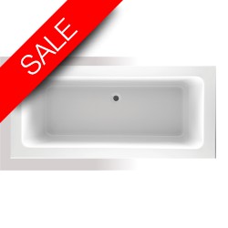 Vessini - Super Strength Acrylic Square Double Ended Bath 1800 x 800mm