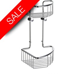 Smedbo - Sideline Basic Corner Soap Basket-Double 165 x 165mm