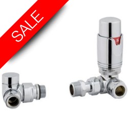 Eastbrook - 15mm Corner TRV & Lockshield Valve