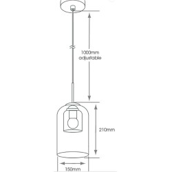 SycamoreLED - Danube E27 IP44 Pendant