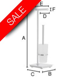 Smedbo - Outline Lite Toilet Roll Holder - Toilet Brush
