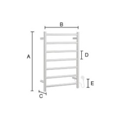 Smedbo - Dry Heated Towel Warmer Compact