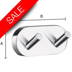 Smedbo - Home Double Towel Hook Length 90mm