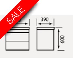 Eastbrook - Oslo 440mm Wall Hung Push Drawer Basin Unit