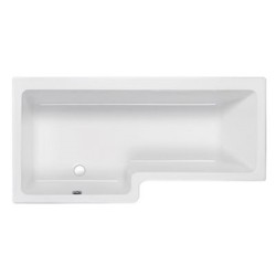Carron Baths - Quantum Carronite Shower Bath NTH 1600 x 700-850mm LH
