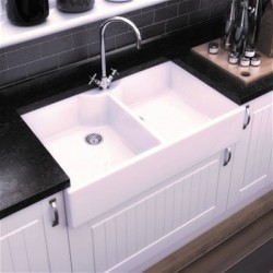 Thomas Denby - Thomas Denby Heritage 900 Double Bowl With Tap Ledge