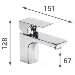Tavistock - Siren Mini Basin Mixer, With Click Waste
