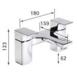 Tavistock - Siren Deck Mounted Bath Shower Mixer With Handset