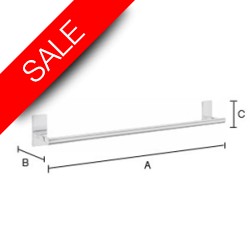 Smedbo - Pool Single Towel Rail Length 630mm