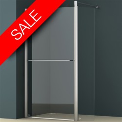 Vessini - E Series Walk-in Shower Screen 700 + 350 x 1850mm