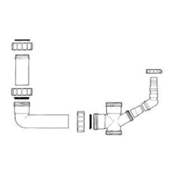 Clearwater - Clearwater Plumbing Kit For 1.5 Bowl